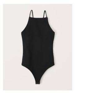 Abercrombie Double-Layered Seamless Fabric Boatneck Bodysuit